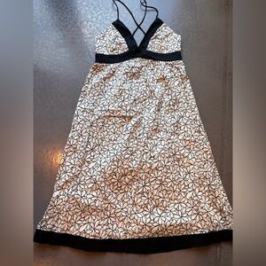 Zambelli Donna vintage sundress black floral print.  Stunning for summer